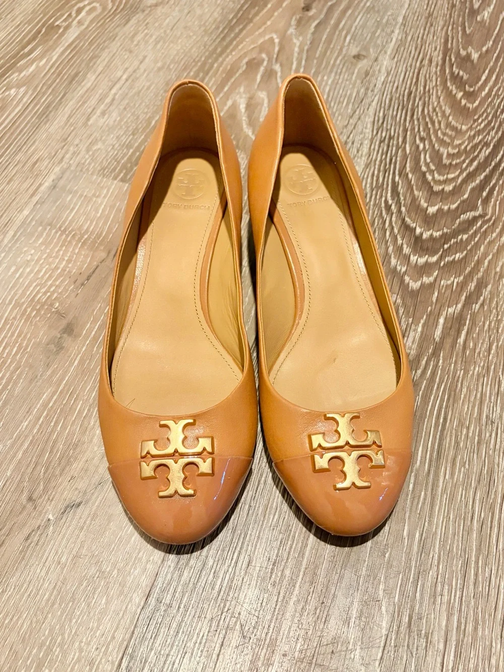 Tory Burch Tan Low Wedge Heel - 7